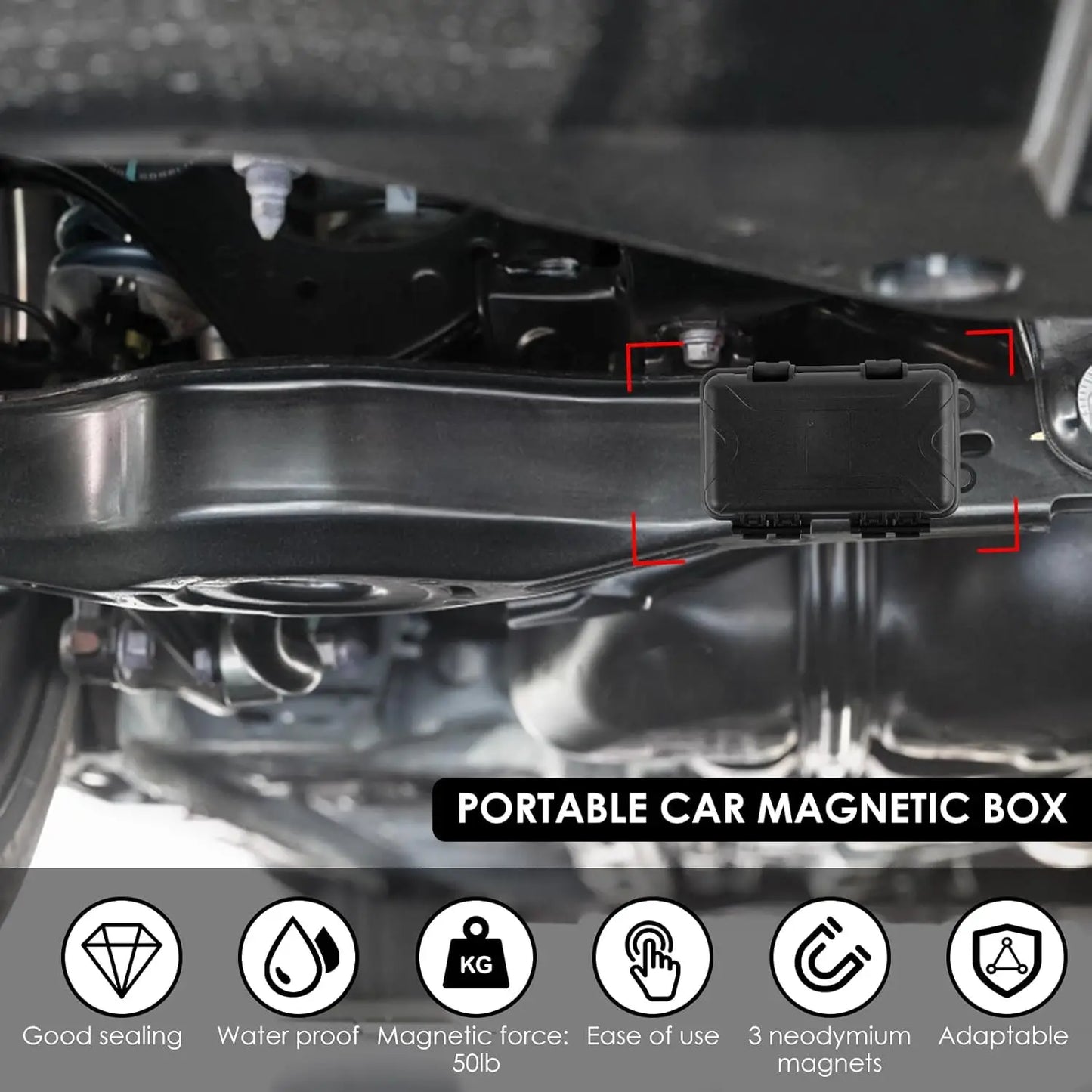 Under Car Upgraded Waterproof Magnetic Holder