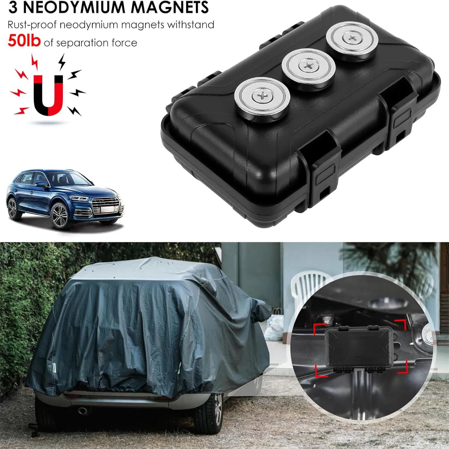 Under Car Upgraded Waterproof Magnetic Holder